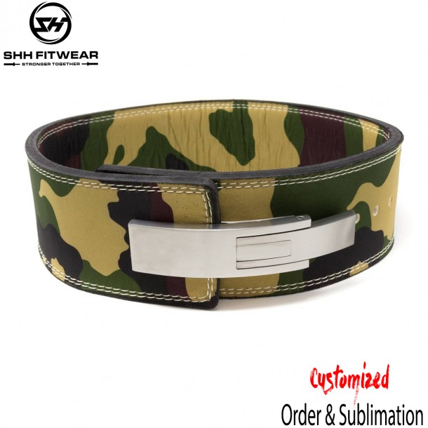 SHHFITWEAR 10MM LEVER BELT - CAMO - Belt-029